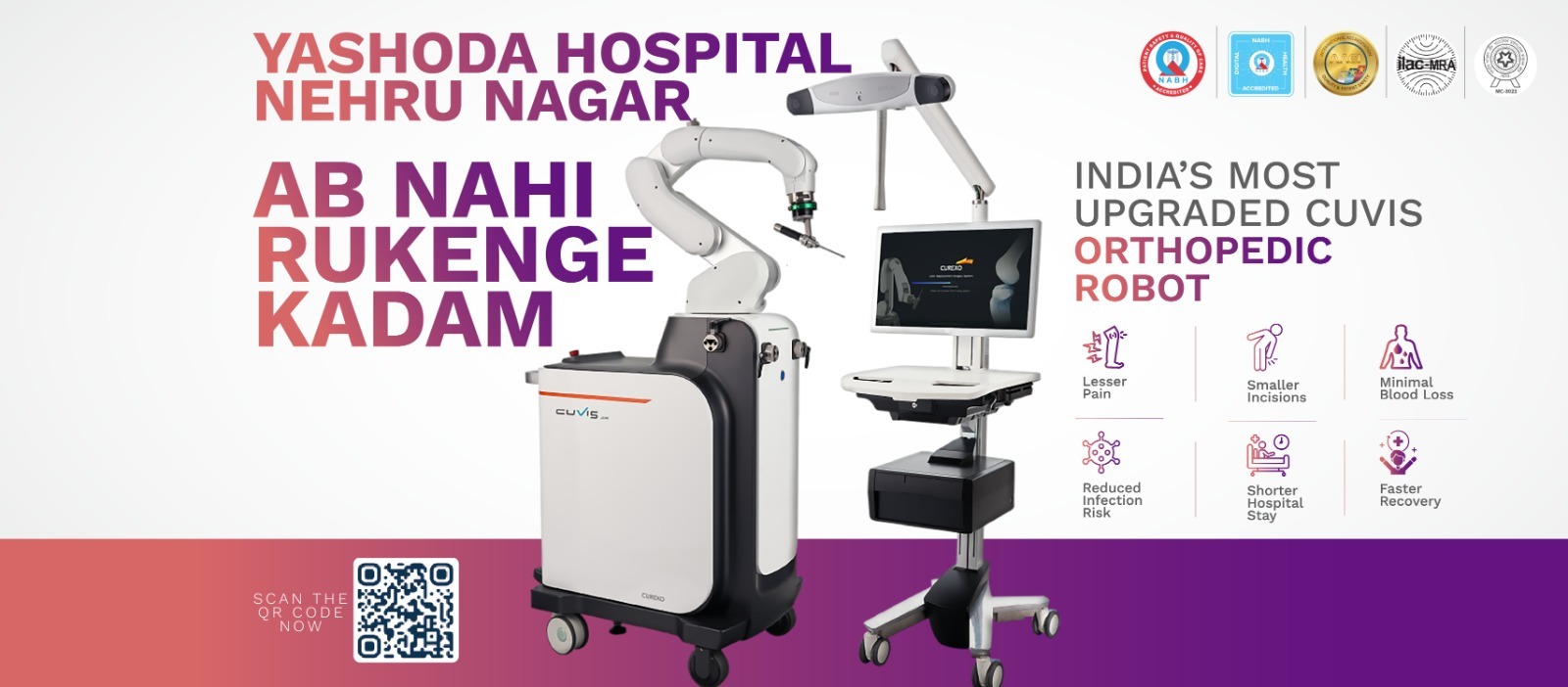 Yashoda Hospital, Nehru Nagar, Ghaziabad Launches Cuvis Robotic System for Knee & Hip Replacement Surgeries