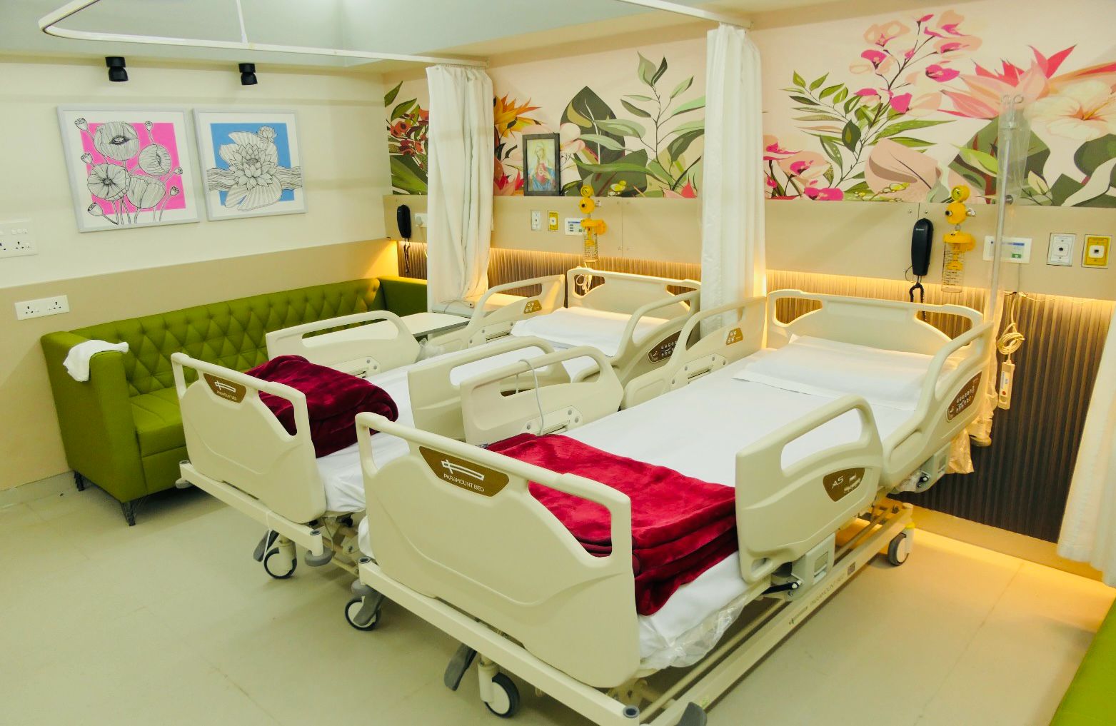  हमारे मरीजों के लिए पूरी तरह से नवीनीकृत वार्ड